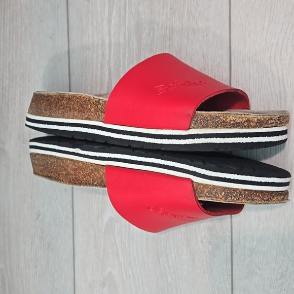 Betula By Birkenstock Women's Red Slide Sandals Shoes Sz 37/6 Regular - Picture 10 of 14